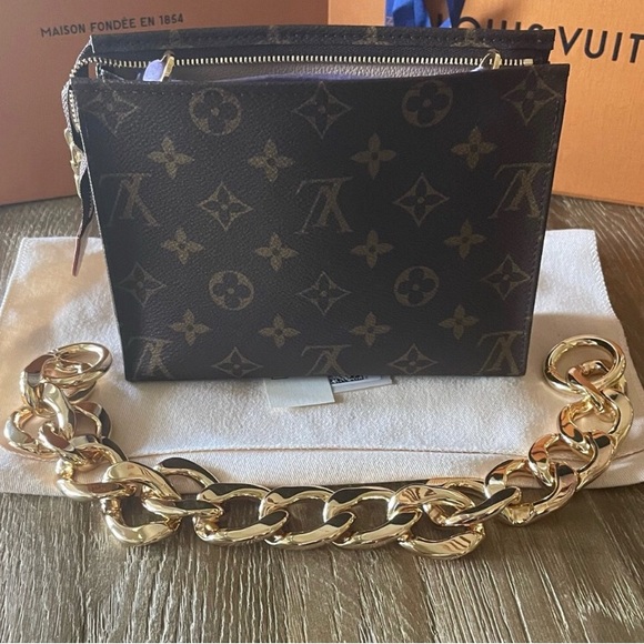 Louis Vuitton Monogram Brown Cosmetic Bag - Picture 7 of 8